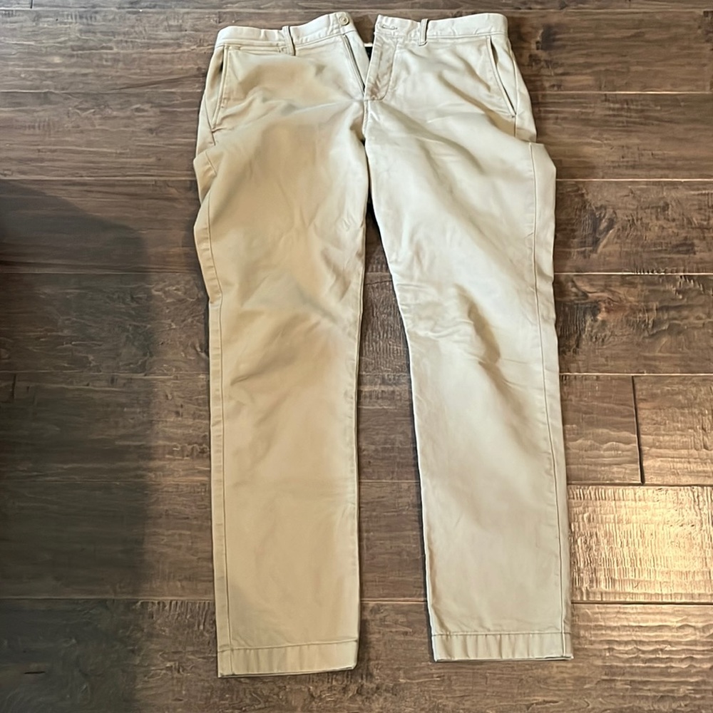 JCrew Always khakis. 34x32.  Practically new. 770 straight